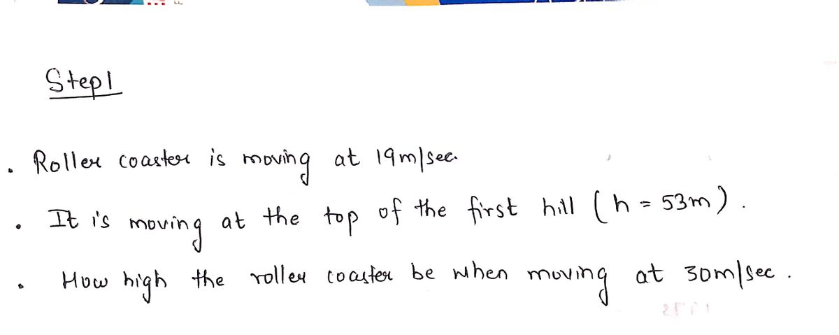 Physics homework question answer, step 1, image 1